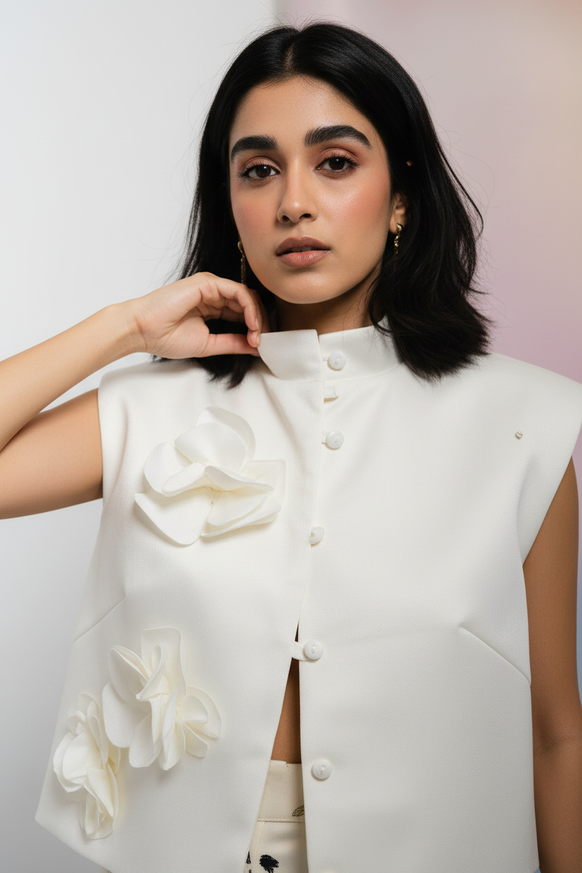 Bomber Flower Vest