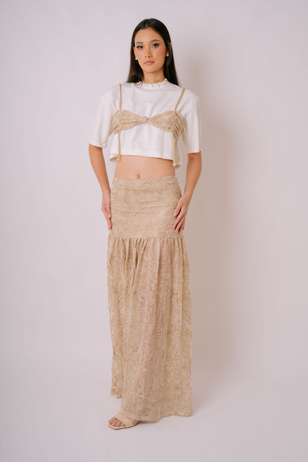 Floral Lace Skirt