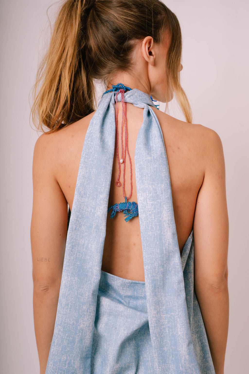 Denim Rose Top