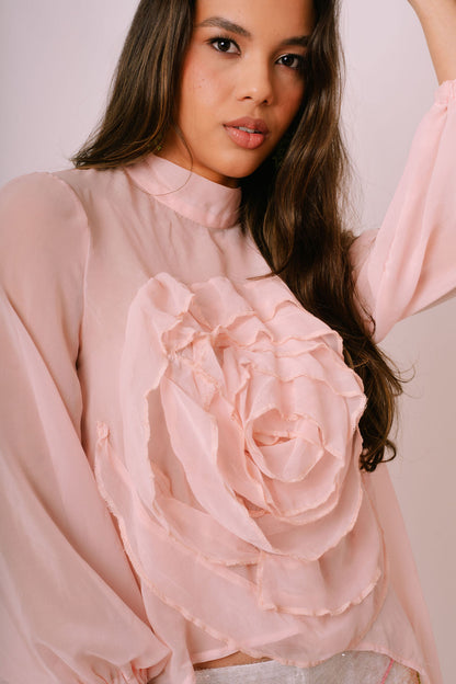 Long Sleeve Carolina Chiffon Top