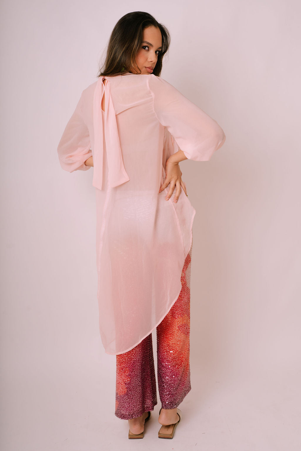 Long Sleeve Carolina Chiffon Top