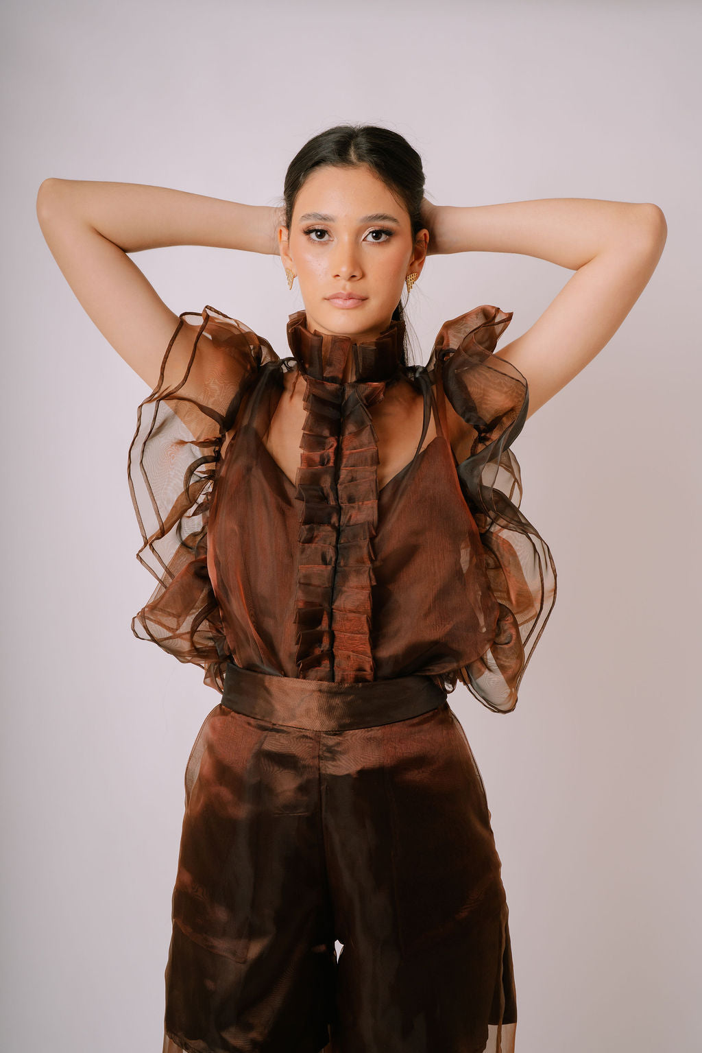 Organza Ruffle top